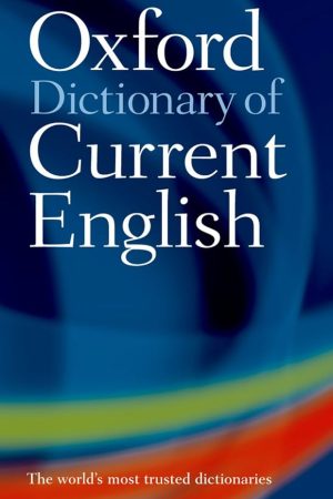 oxford dictionary of current english 4th edition